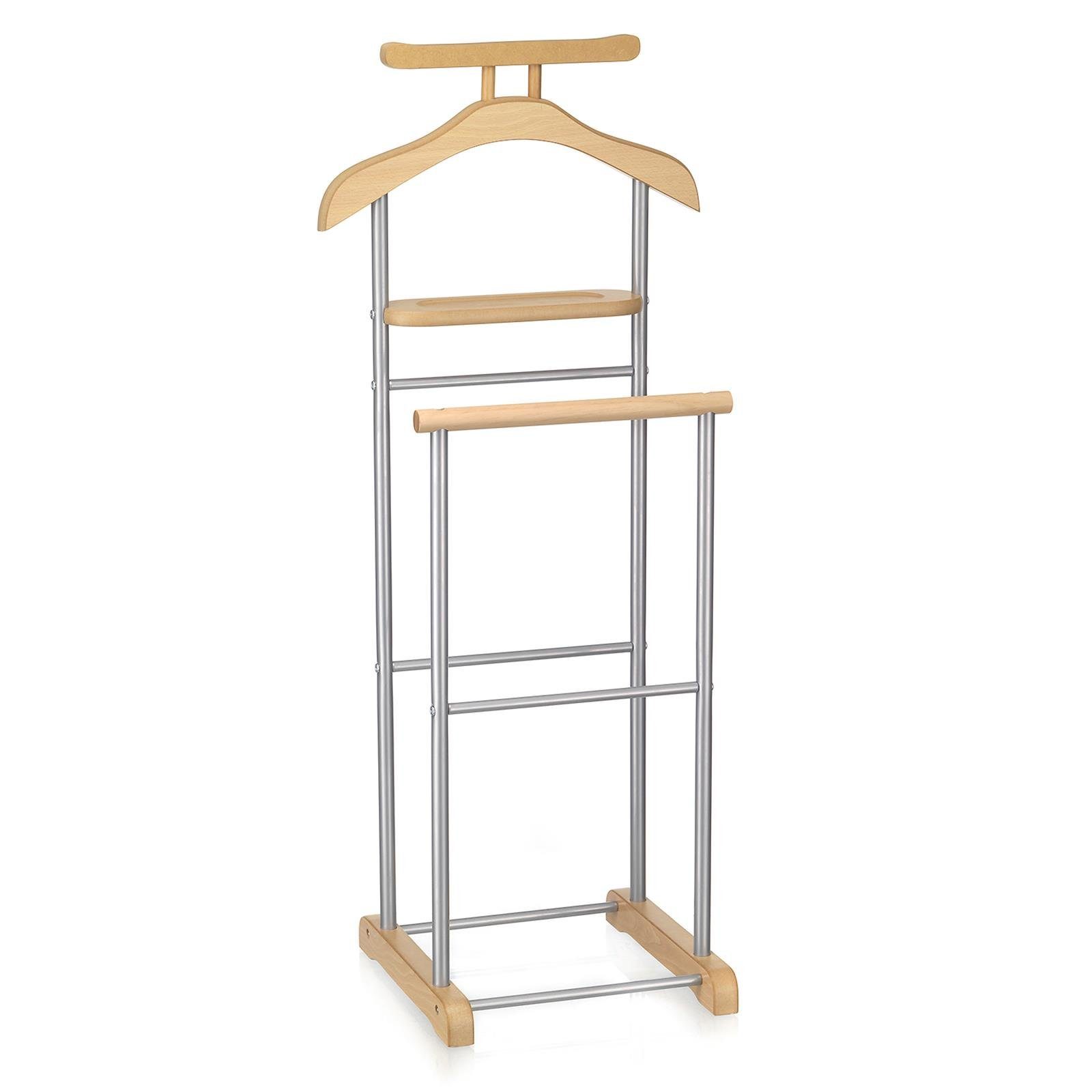 CARO-Möbel Herrendiener MEDINA, Kleiderablage mit Hosenbügel Kleiderständer günstig online kaufen