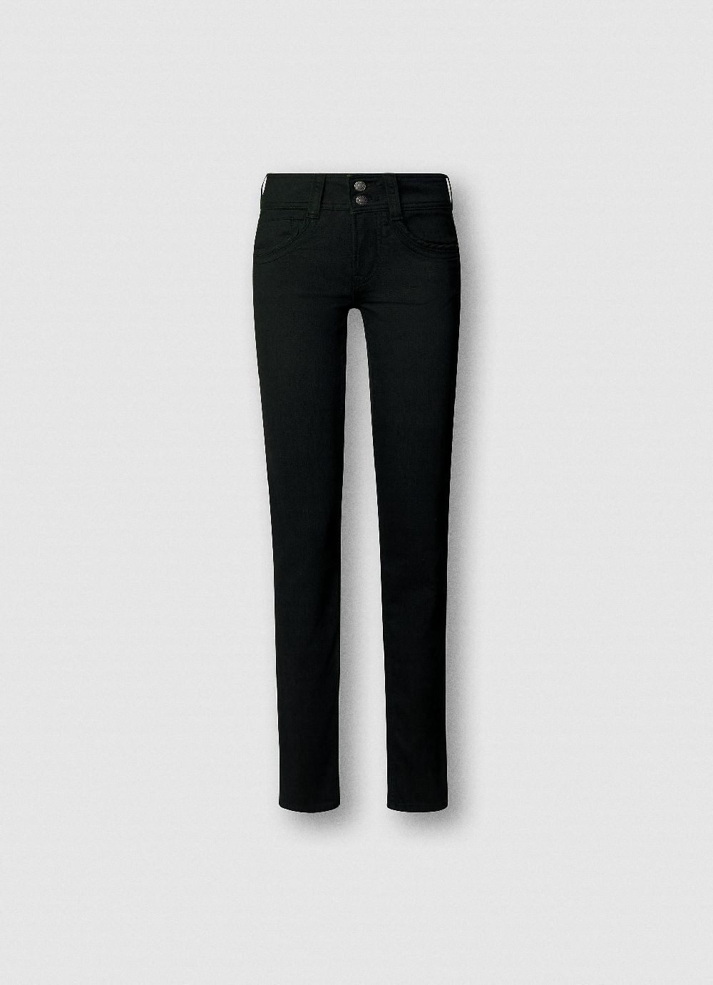 Pepe Jeans Straight-Jeans SLIM JEANS MW GEN mit doppeltem Knopfverschluss