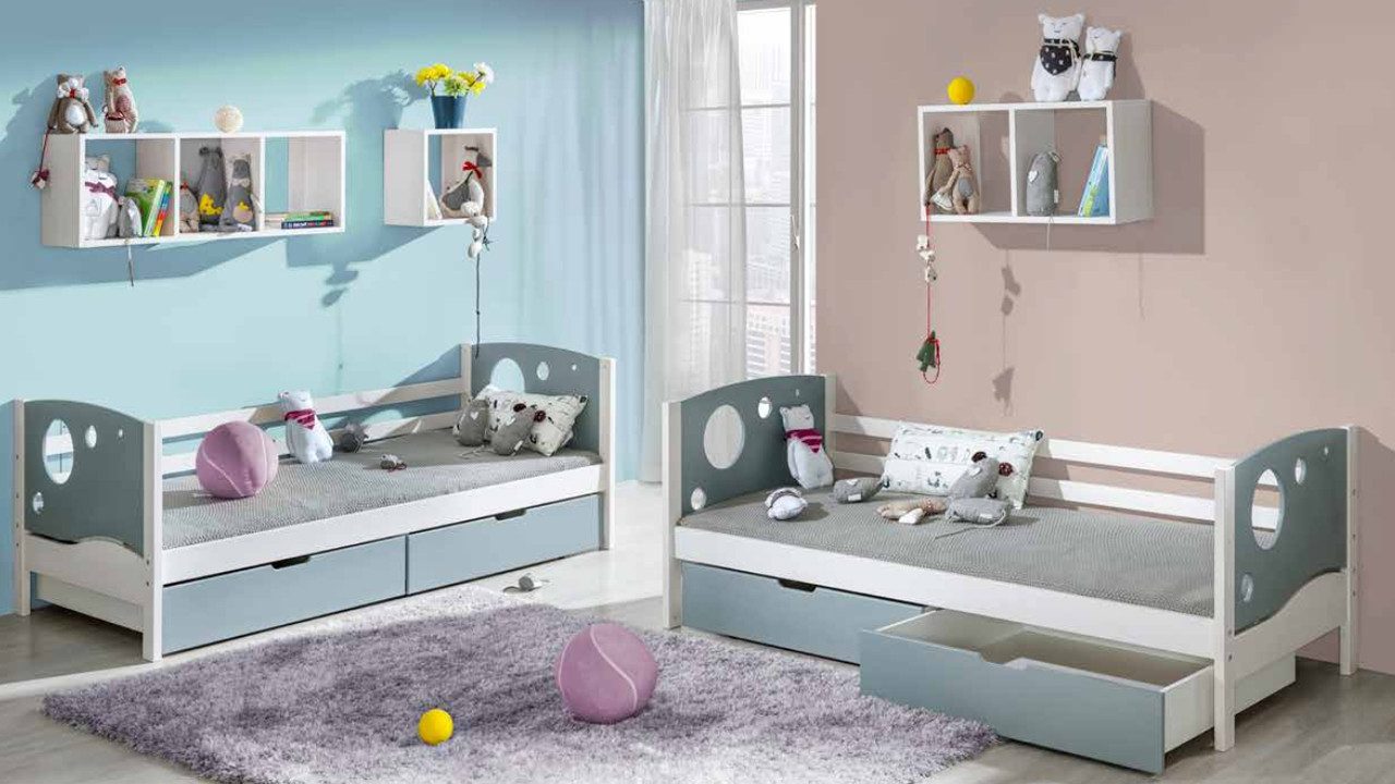Kinderbett Weißes Kinderbett im modernen Design aus hochwertigem Material