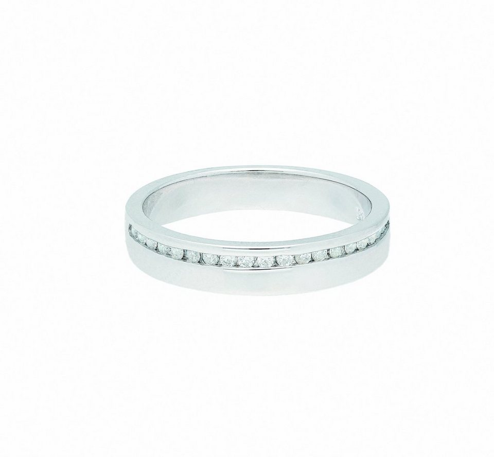 Adelia´s Silberring 925 Silber Ring mit Zirkonia, mit Zirkonia  Silberschmuck für Damen, Maße - Breite 4,2 mm