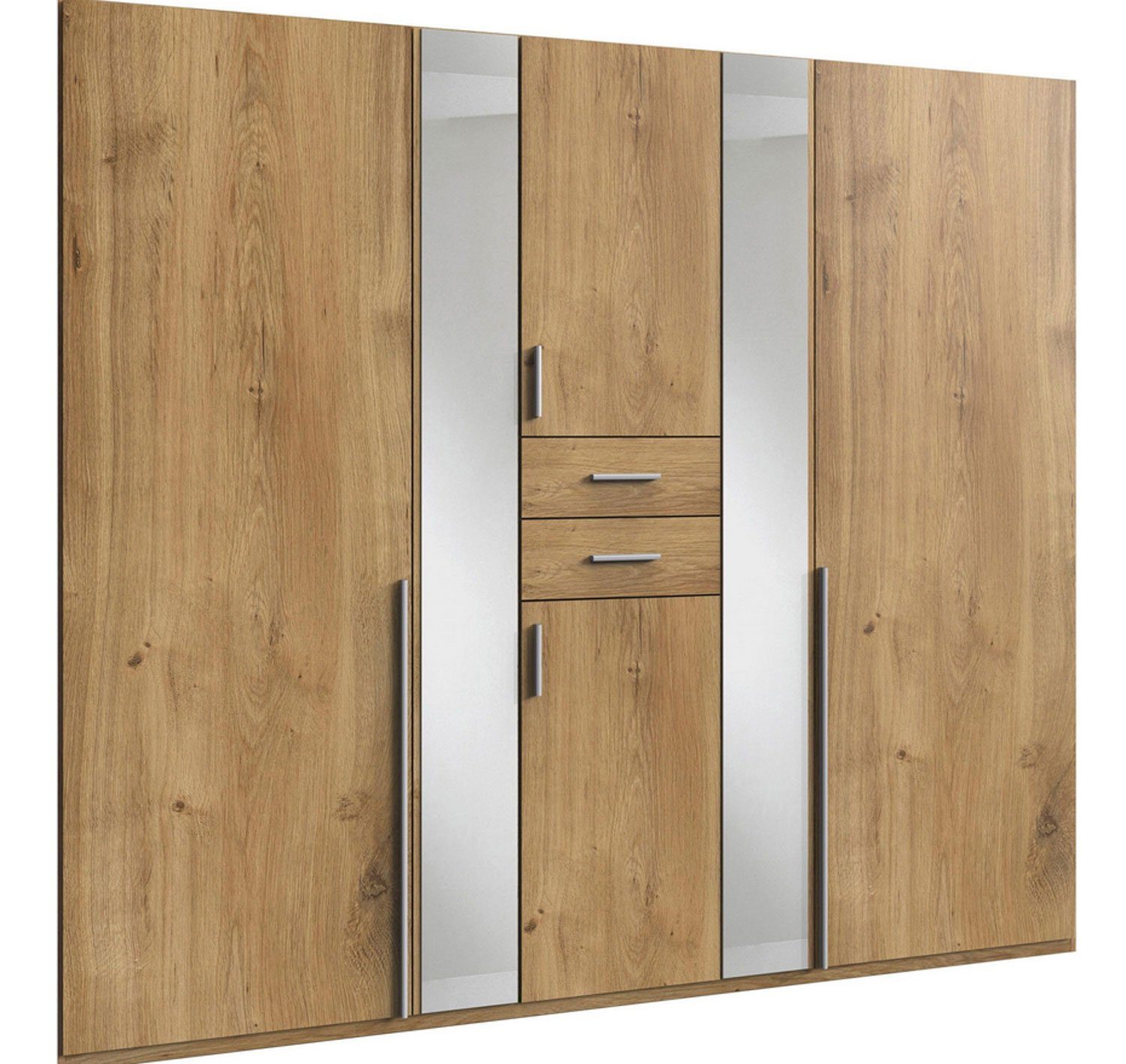 Wimex Kleiderschrank Vanea (Vanea, 1-St., Kleiderschrank) 225x58x208cm plankeneiche Spiegel