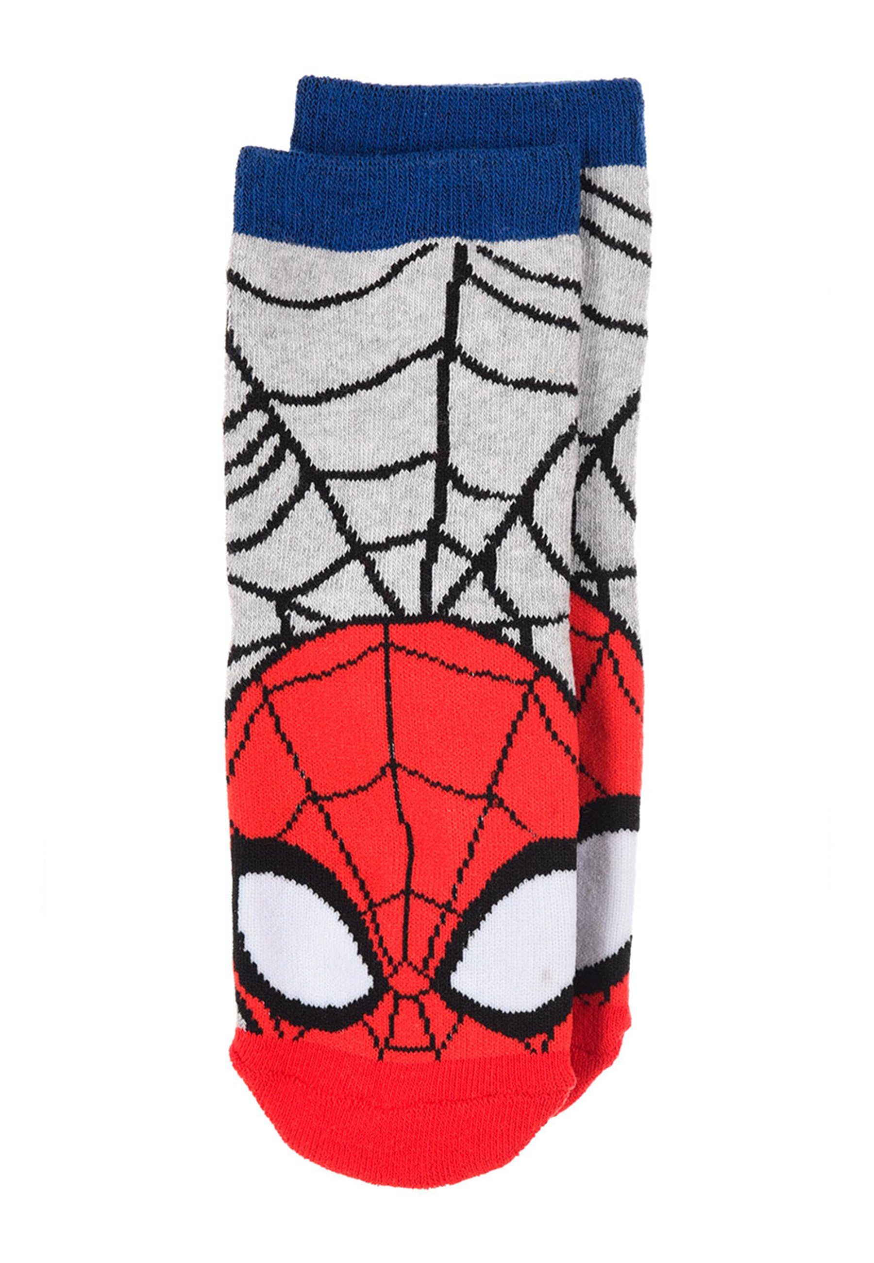 Gumminoppen Strümpfe Kinder Spiderman Socken Socken Spider-Man Stopper-Socken Jungen