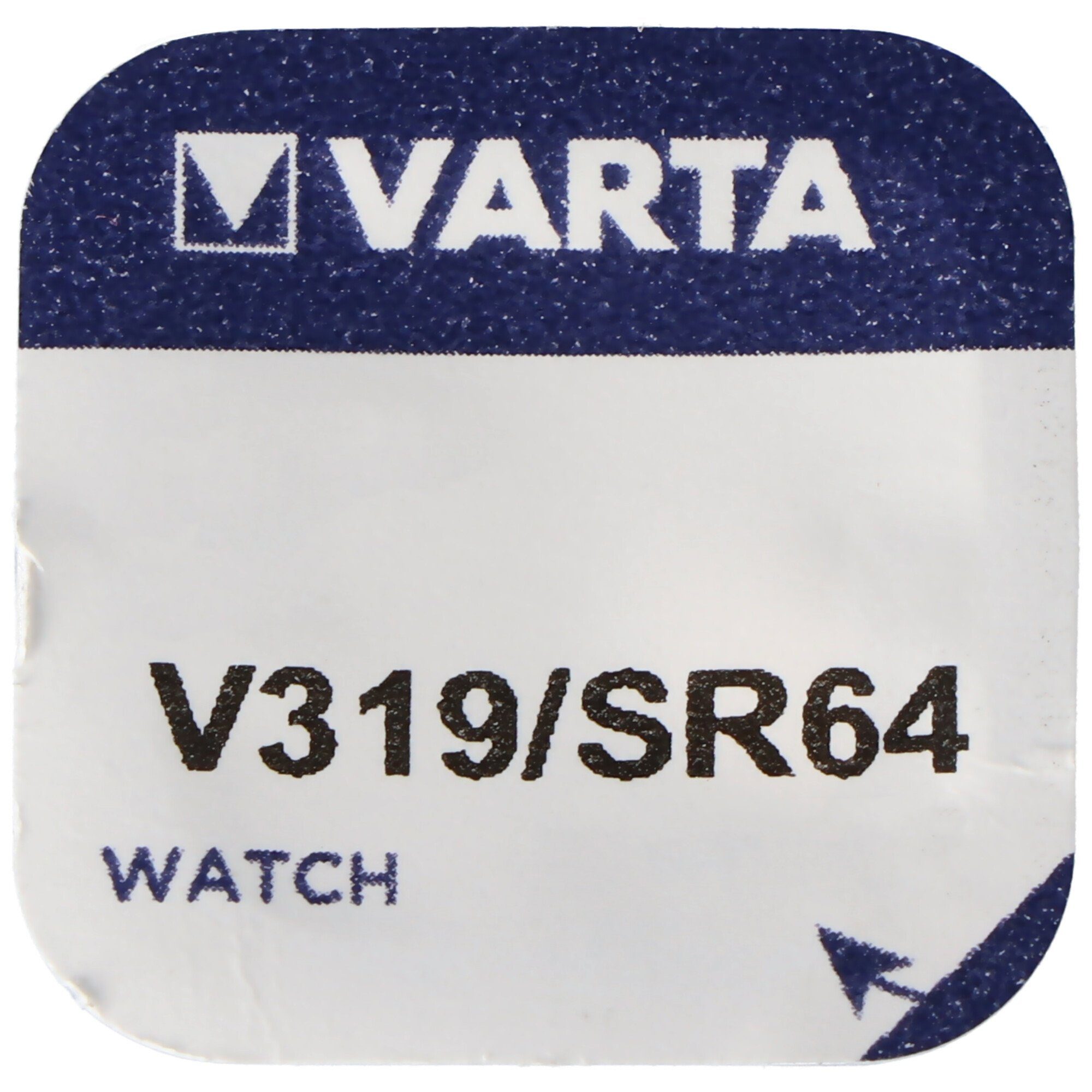 VARTA 319, Varta SR527SW Uhren Knopfzelle V) für V319, SR64, etc. (1,6 Knopfzelle