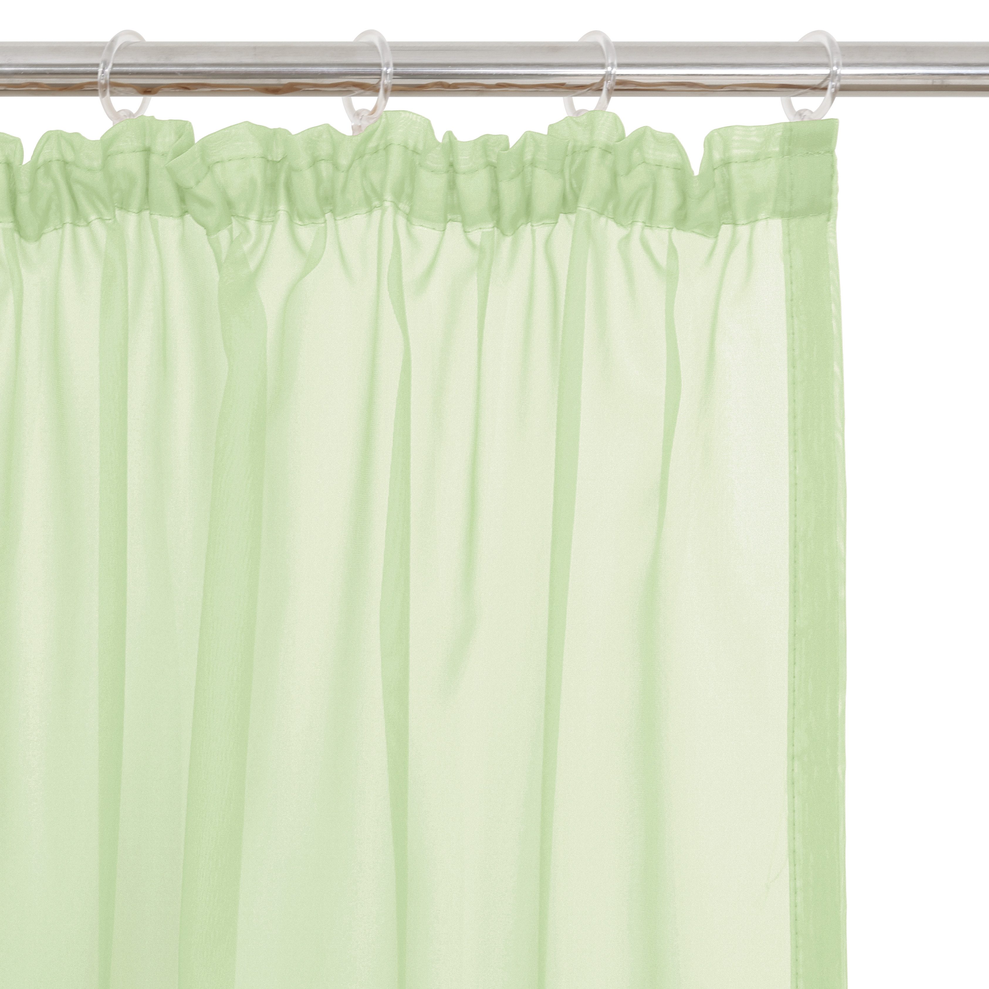 OTTO home Gardine XANA 1er- und 2er-Pack, Kräuselband, Topseller! (1 St), Kräuselband, transparent, Voile, Bestseller, einfarbig, 1 bzw. 2 Schals, pflegeleicht, – Bild 5 von 5
