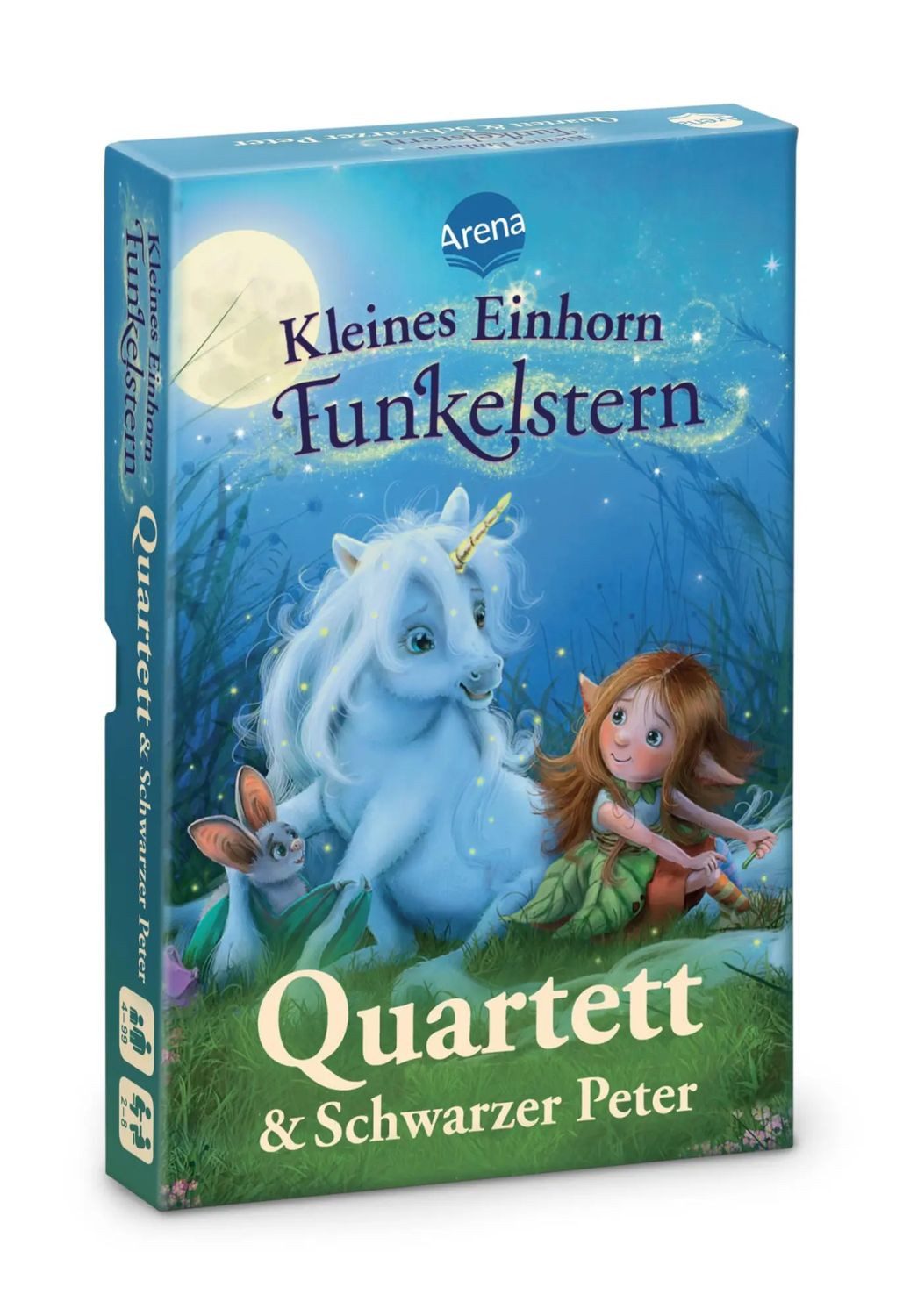 Arena Spiel Kleines Einhorn Funkelstern. Quartett & Schwarzer Peter