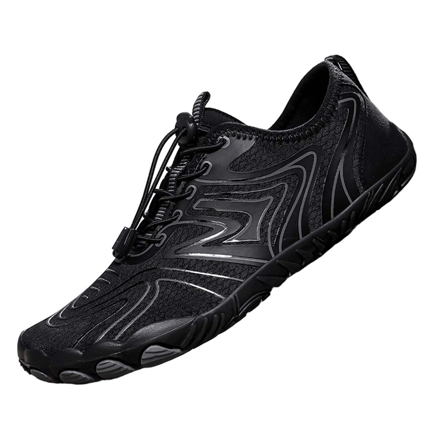 Refttenw Badeschuh Unisex Wasserschuhe Leicht Strandschuhe Breiter Spitze Barfußschuh