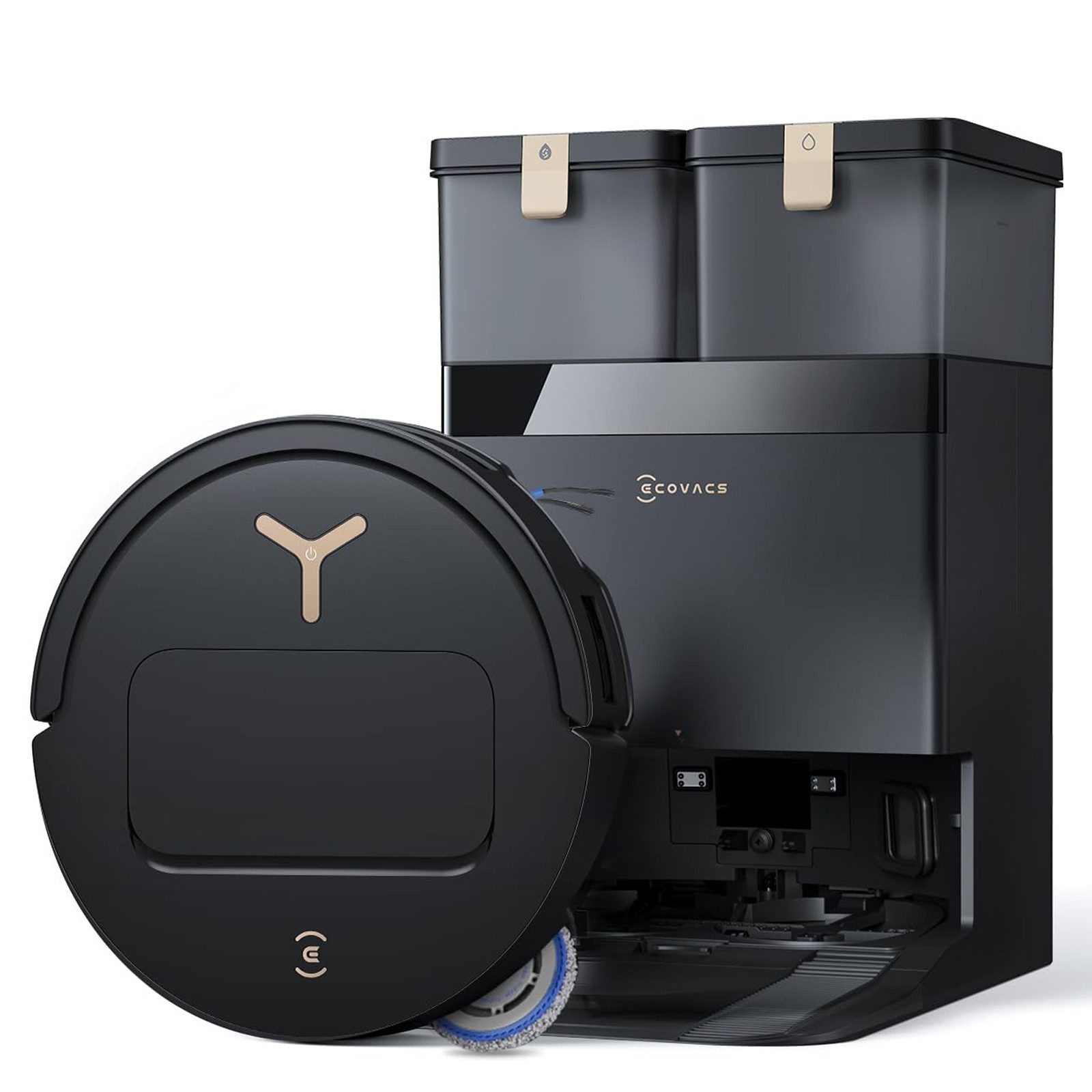 ECOVACS Saugroboter DEEBOT T50 Pro Omni Gen 3, 25000 Pa(Upgrade von T50 Pro Gen2/T50 Gen3), Reinigung des Mopps bei 75°C, Heißlufttrocknung, 81 mm, AIVI 3D 3.0, autom. Zugabe v. Reinigungslösung