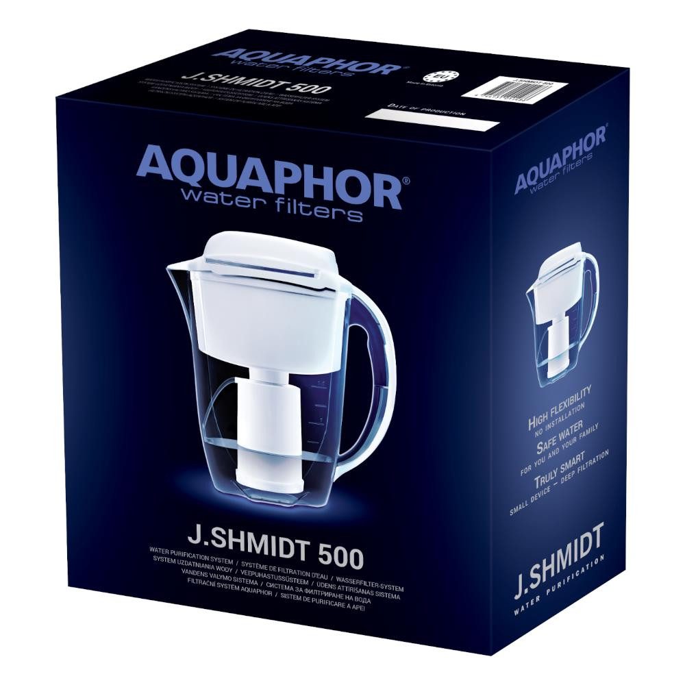 Aquintos Wasseraufbereitung Kalk- und Wasserfilter Trinkwasserfilter J. SHMIDT 500, Zubehör für J. SHMIDT 500, Mikrofiltration 2,8 L