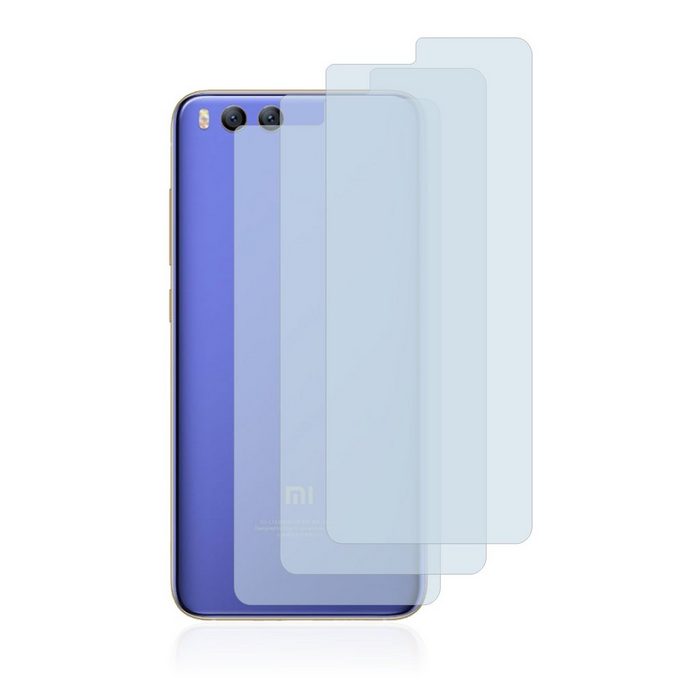 BROTECT flexible Panzerglasfolie für Xiaomi Mi6 (Rückseite) Displayschutzglas 3 Stück Schutzglas Glasfolie klar