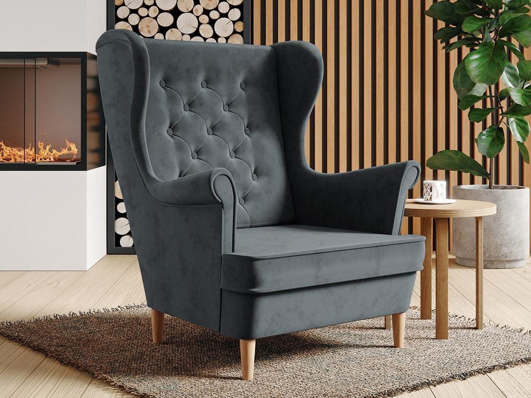 Beautysofa Sessel Falco III (stilvoll Polstersessel in skandinavisches Stil)