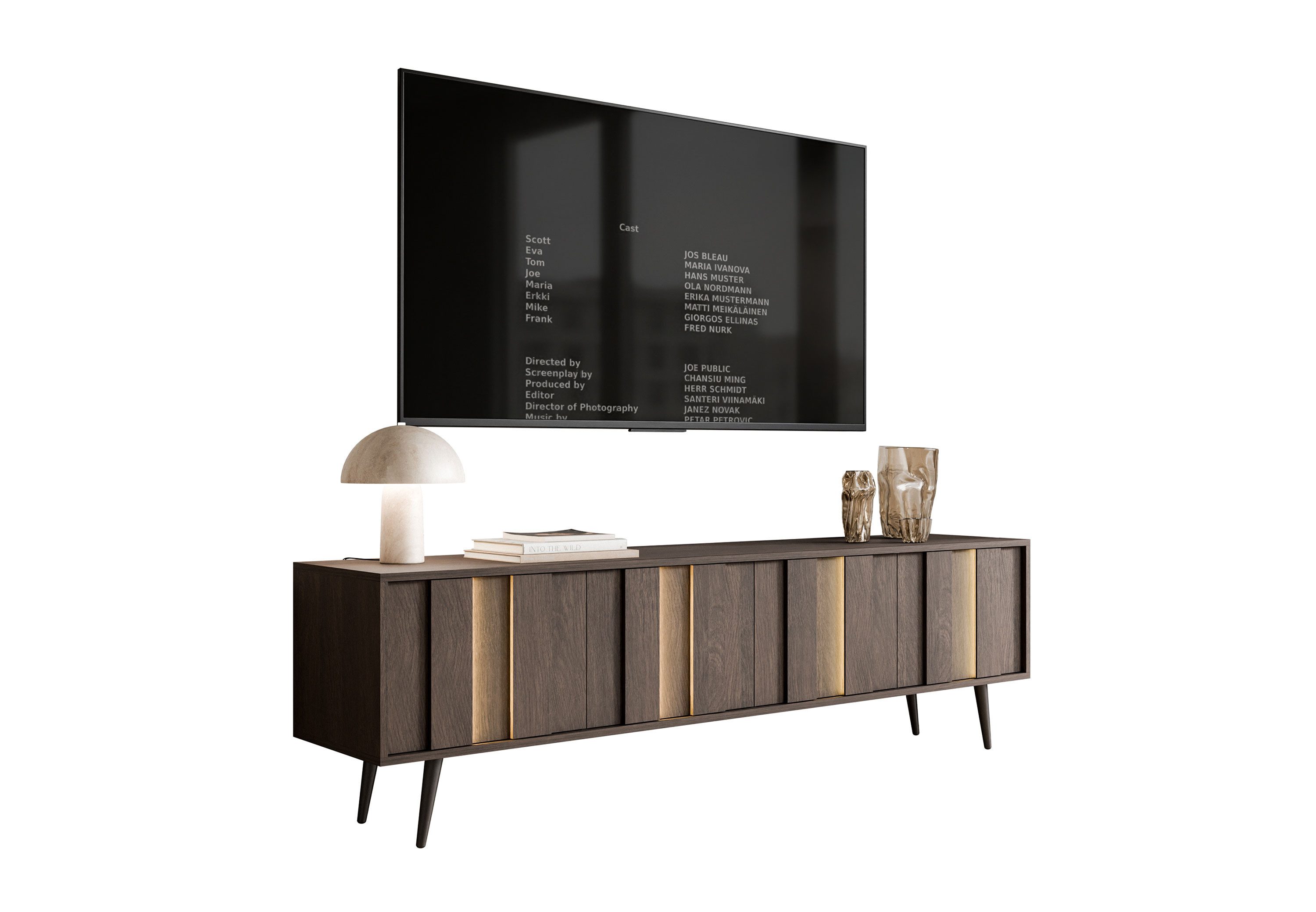 Lookway TV-Schrank ALMA 4D mit LED-Beleuchtung Breite: 183 cm