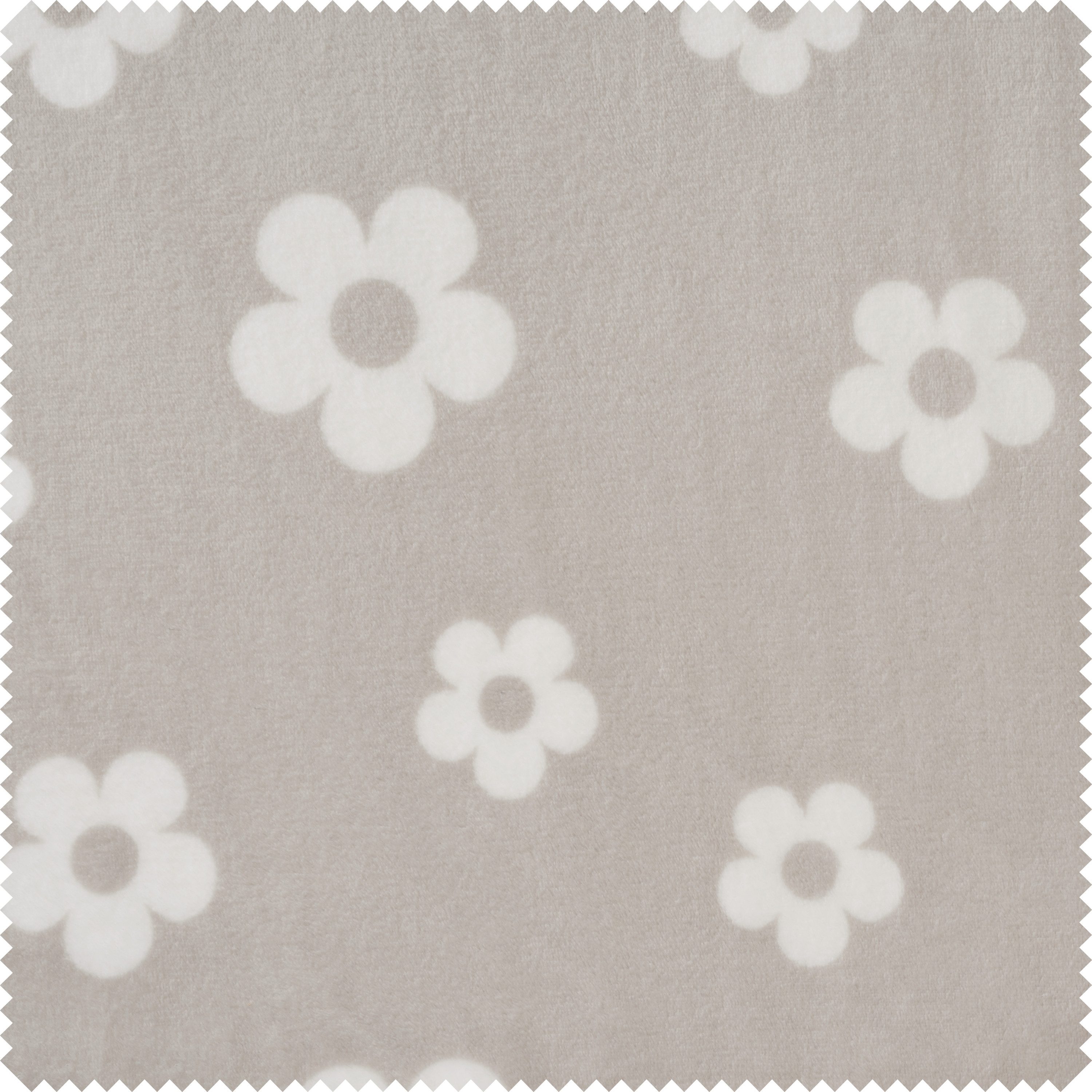 VBS Stoff Fleece-Stoff 'Blumen', 145 cm breit, Meterware