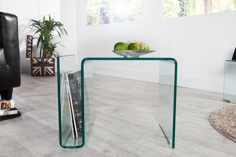 riess-ambiente Couchtisch FANTOME 50cm transparent, Wohnzimmer · eckig · Gl günstig online kaufen
