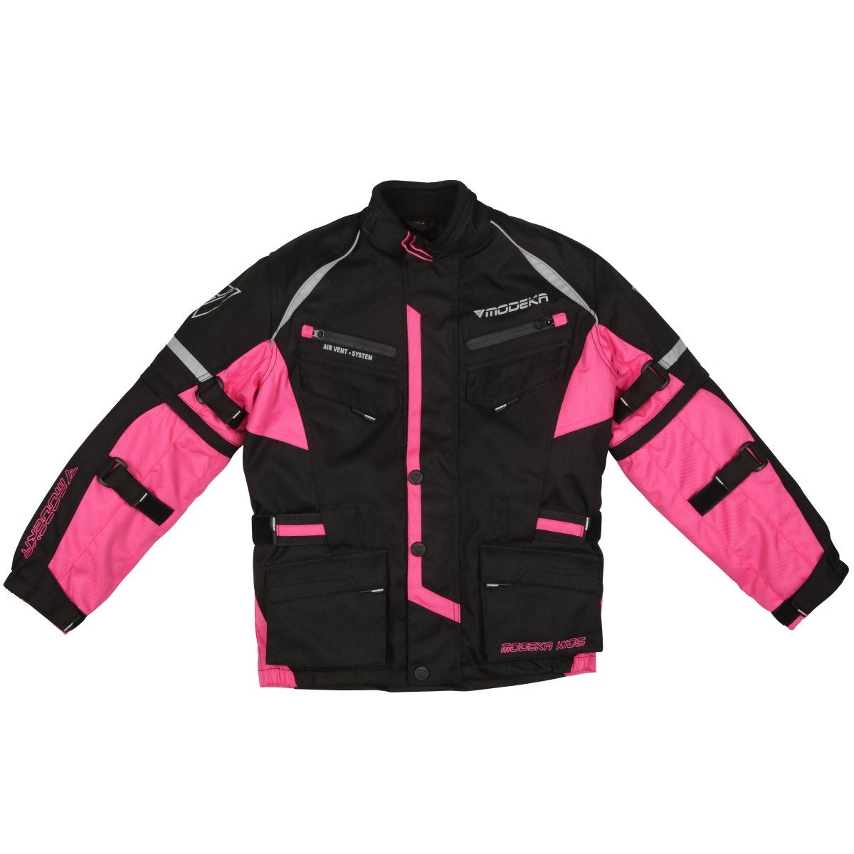 Motorradjacke Modeka Tourex II Textiljacke schwarz / pink Kids