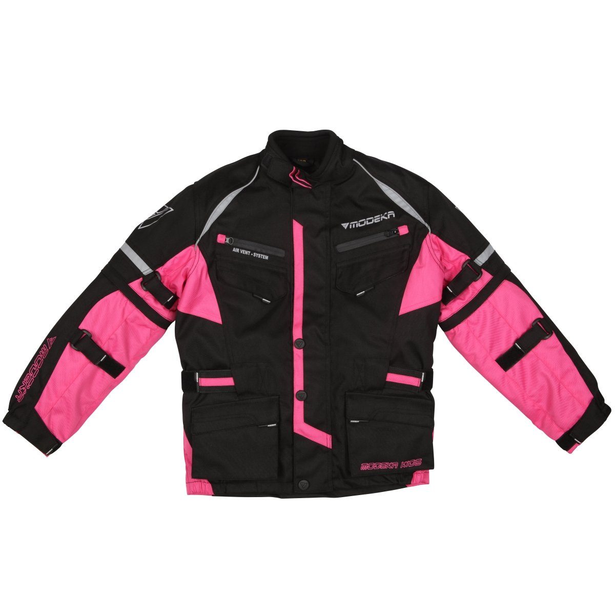 Modeka Motorradjacke Modeka Tourex II Textiljacke schwarz / pink Kids 128