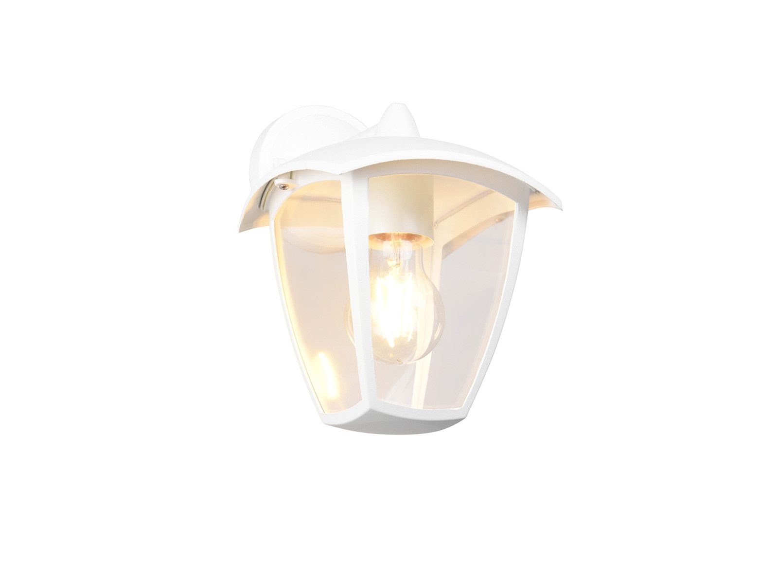 TRIO Leuchten LED Außen-Wandleuchte, LED wechselbar, warmweiß, Wand-laterne zur Hausbeleuchtung neben Haustür aus Aluminium, H: 24cm
