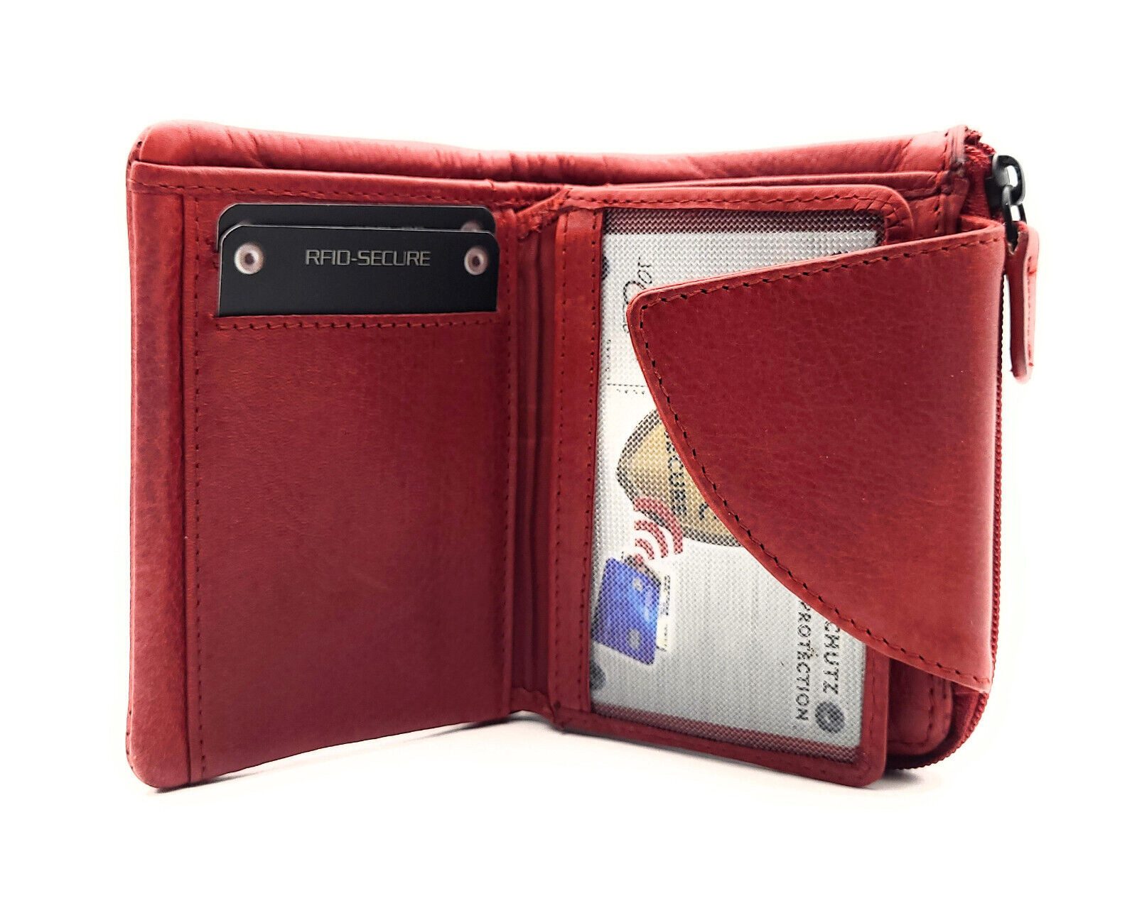 JOCKEY CLUB Mini Geldbörse kleines echt Leder Portemonnaie, Geldbeutel mit günstig online kaufen