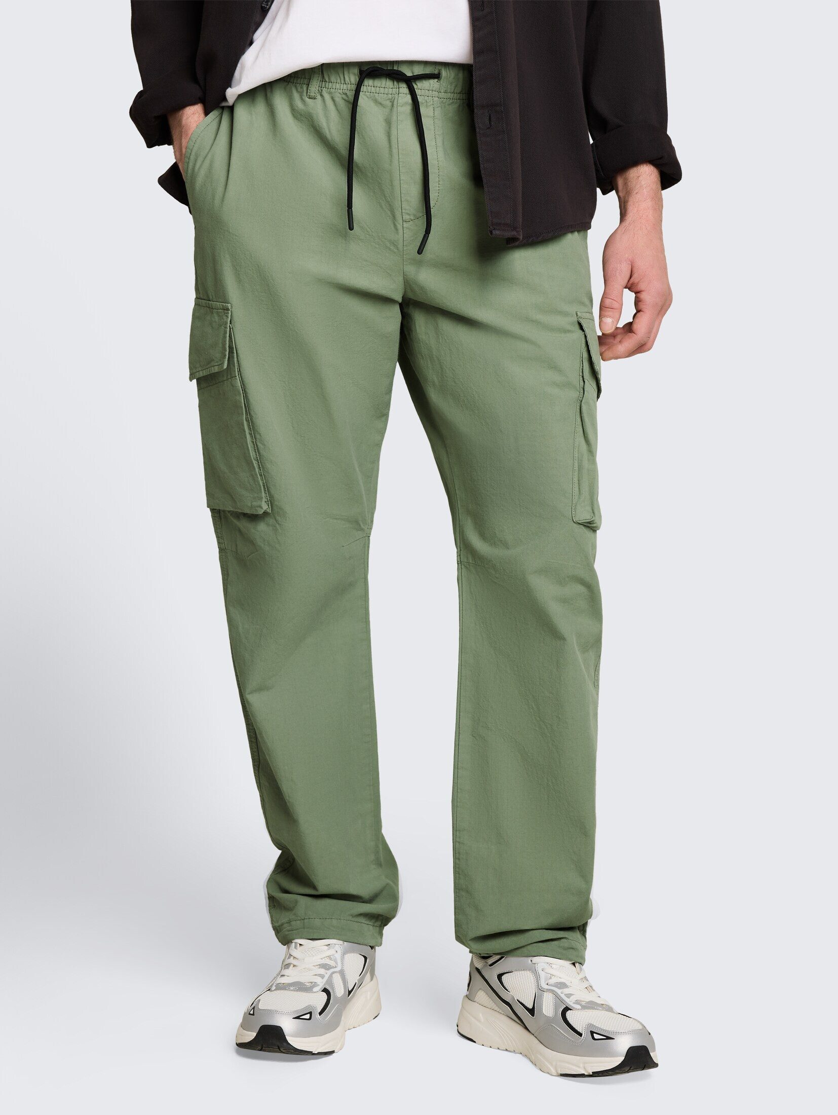 TOM TAILOR Denim Chinohose Hosen & Chino TTLOOSE Cargo Hose aus Baumwolle