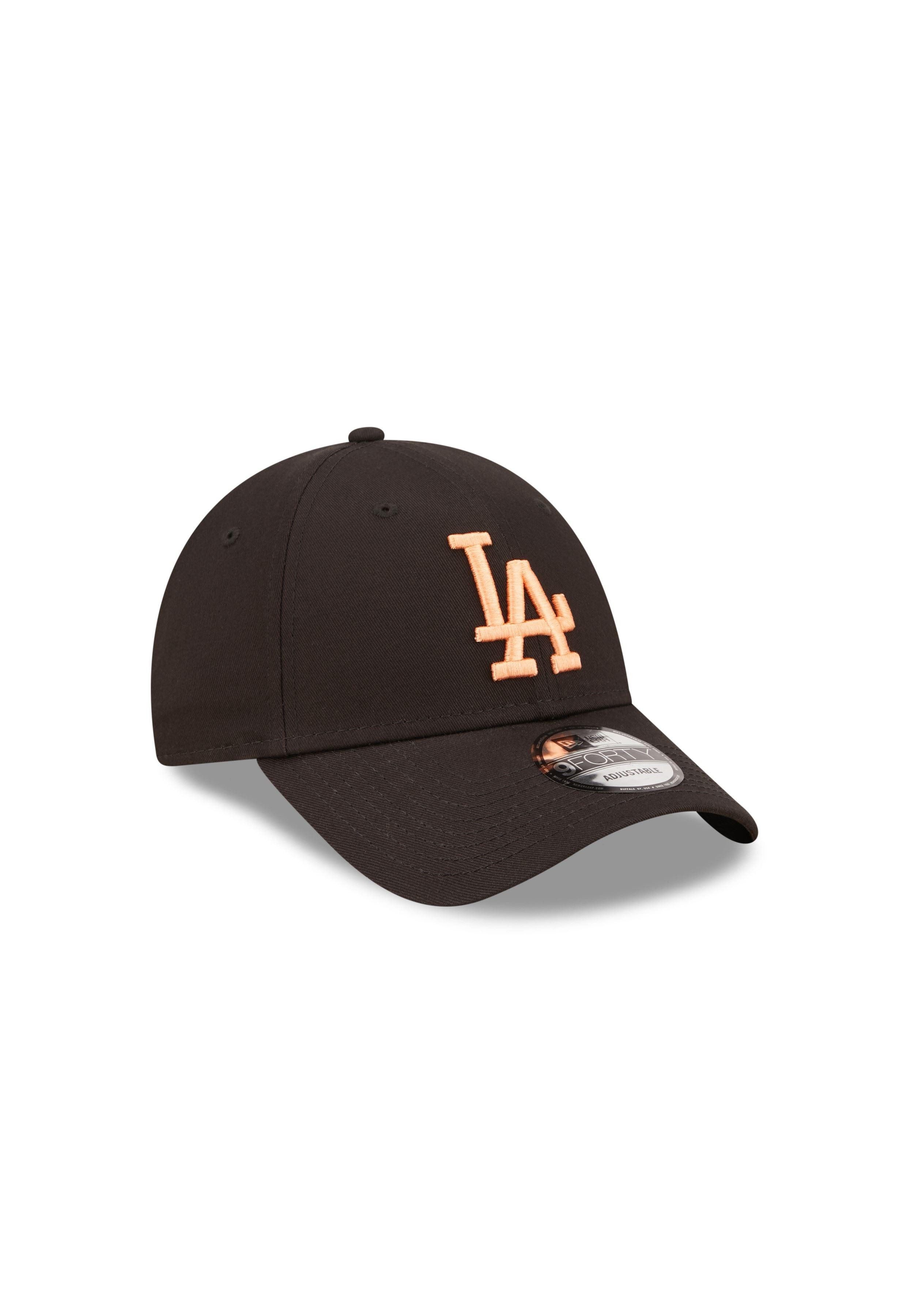 New Era Baseball Cap Los Angeles Dodgers MLB League Essential Schwarz Orange 9Forty Verstel (1-St)