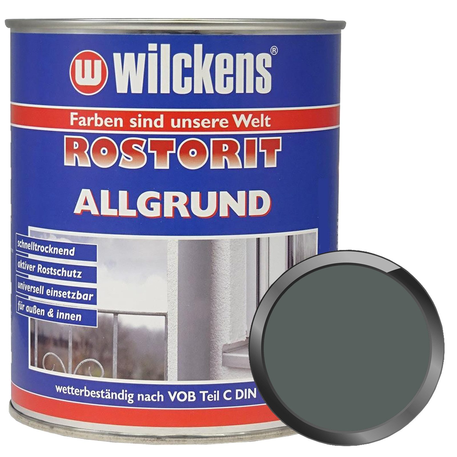 Wilckens Farben Rostschutzgrundierung Rostorit Allgrund - 0.75 Ltr