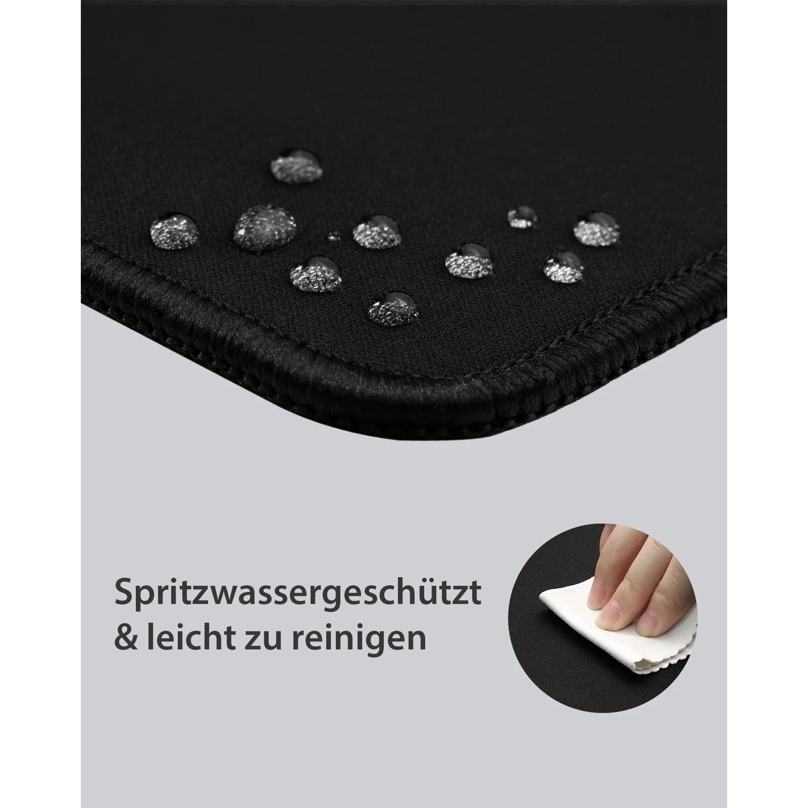 EAXUS Gaming Mauspad XXL (800 x 300 mm, Premium Matte), wasserdicht, rutschfest, verbessert Präzision & Geschwindigkeit – Bild 4 von 5