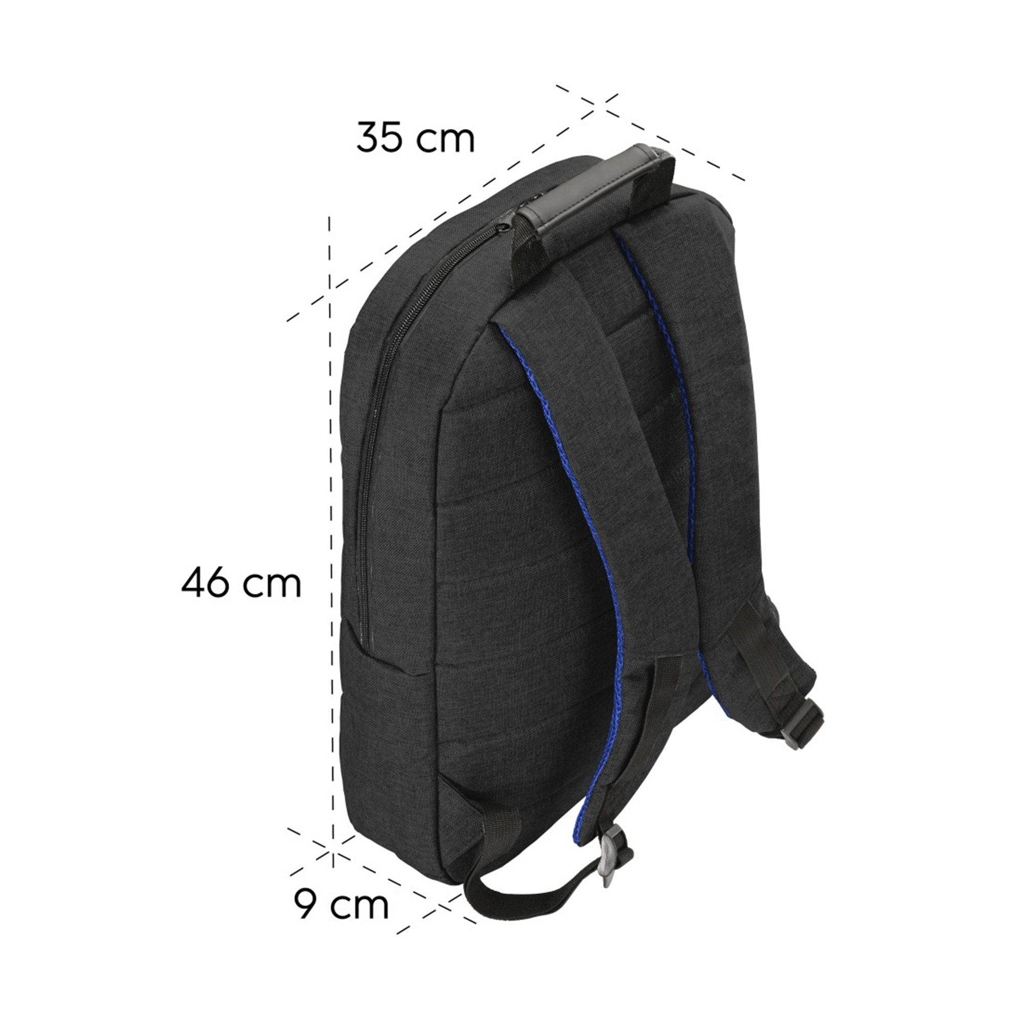 Hama Laptoprucksack Genua, bis 40 cm (15,6), Schwarz (1-tlg)