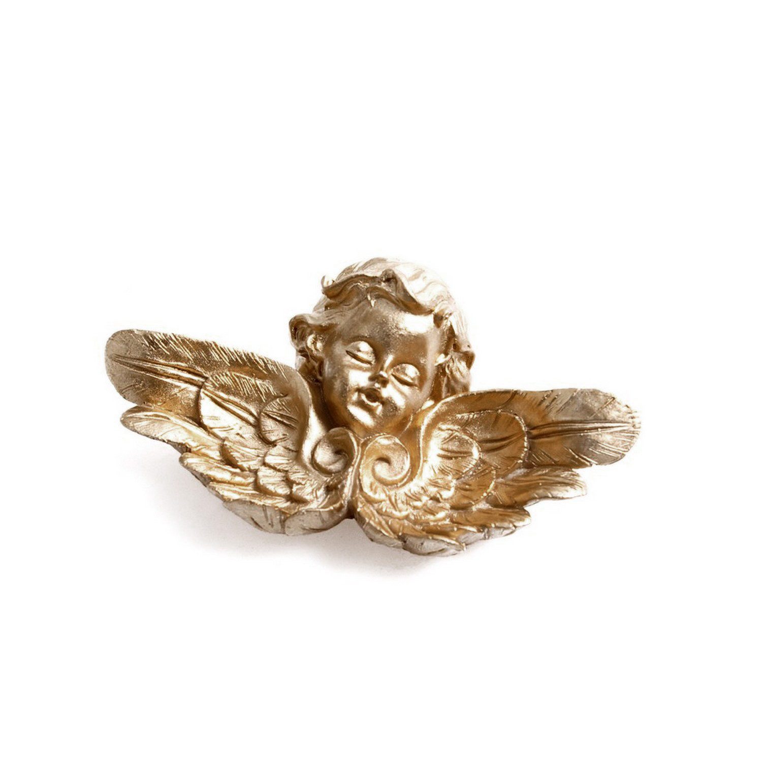 Deko AS Dekoobjekt Engel mit Flügeln - gold - ca.14 x 7 cm - A 49600G