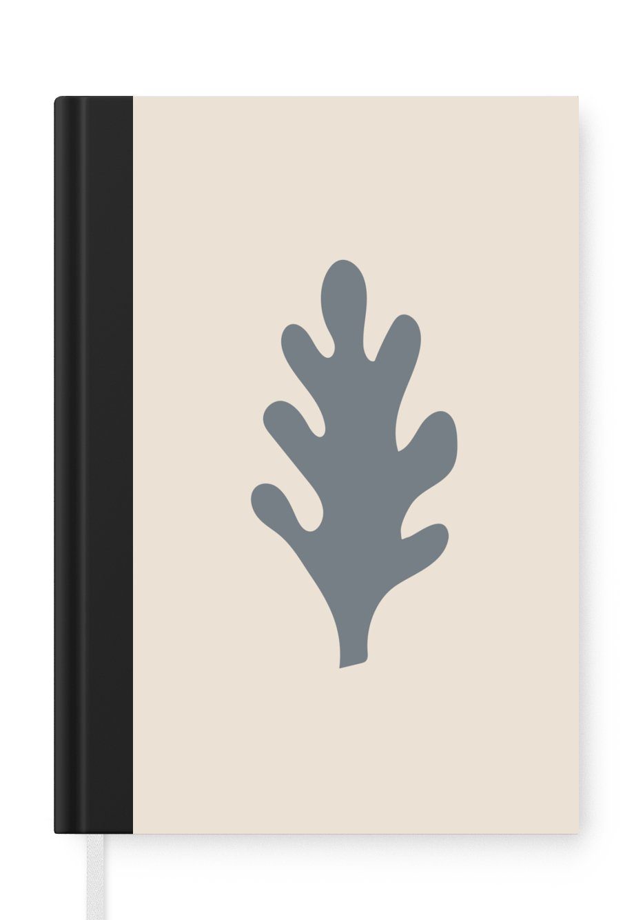 MuchoWow Notizbuch Pastell - Blätter - Farbe, Journal, Merkzettel, Tagebuch, Notizheft, A5, 98 Seiten, Haushaltsbuch