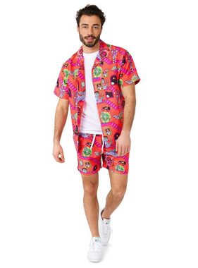 Opposuits Kostüm Sommer Kombi Rick & Morty Surreal, 'Interdimensional Combo, Morty!' - nerdy Hemd und Shorts aus einer and