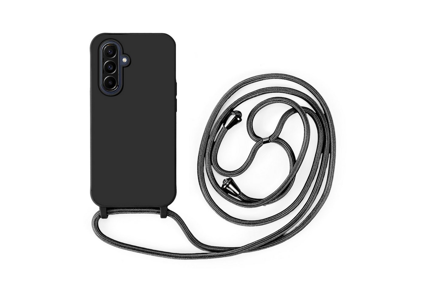 betterfon Handykette für Samsung Galaxy A52 Handyhülle mit Band Kodel Hülle mit Kette, Stylische Handykette: Verstellbar, rutschfest & mit edlen Metallkappen