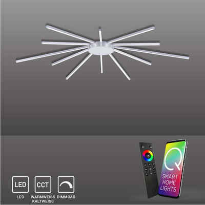Paul Neuhaus Smarte LED-Leuchte »Q-Sunshine Smart Home«, CCT Lichtfarbwechsel, dimmbar per Fernbedienung APP