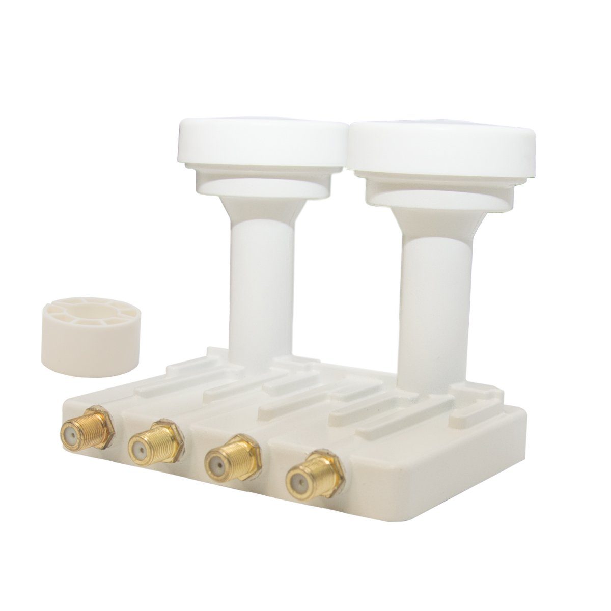 PremiumX Quad Monoblock LNB 6° PXMB-6QW Sat für 4 Teilnehmer DVB-S2 4K Weiß Monoblock-LNB