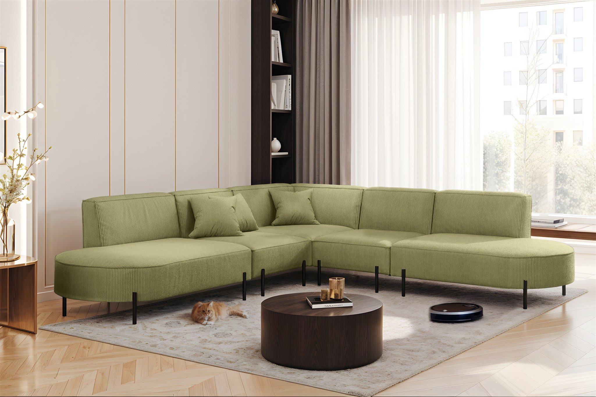 Fun Möbel Ecksofa Sofa VALENCIA Seite günstig online kaufen