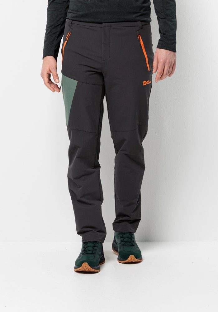 GLASTAL M WINTER PANTS Wolfskin Jack phantom Trekkinghose