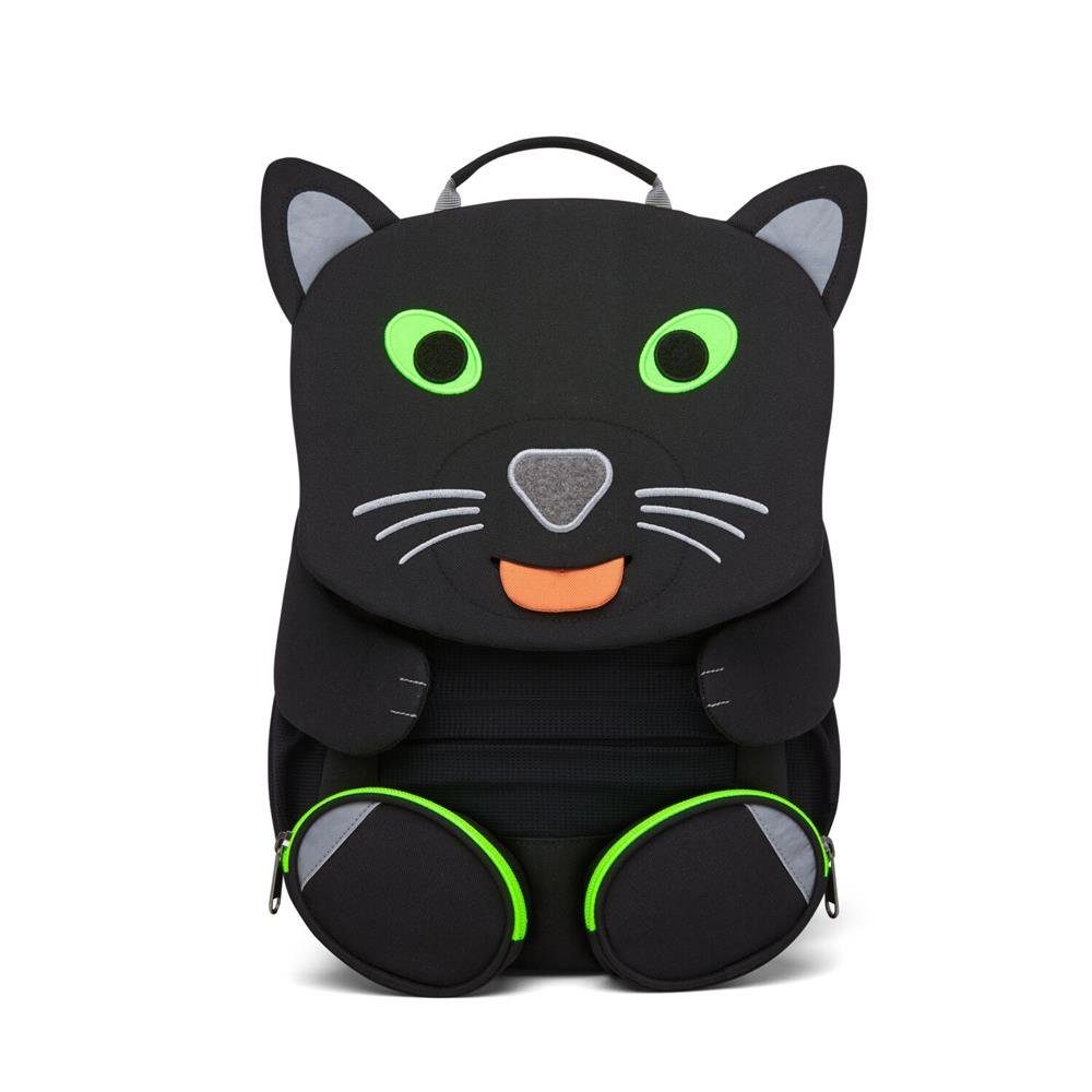 Affenzahn Kinderrucksack Großer Freund Schwarzer Panther, 8 Liter, für Kinder 3-5 Jahre, für Freizeit und Kindergarten