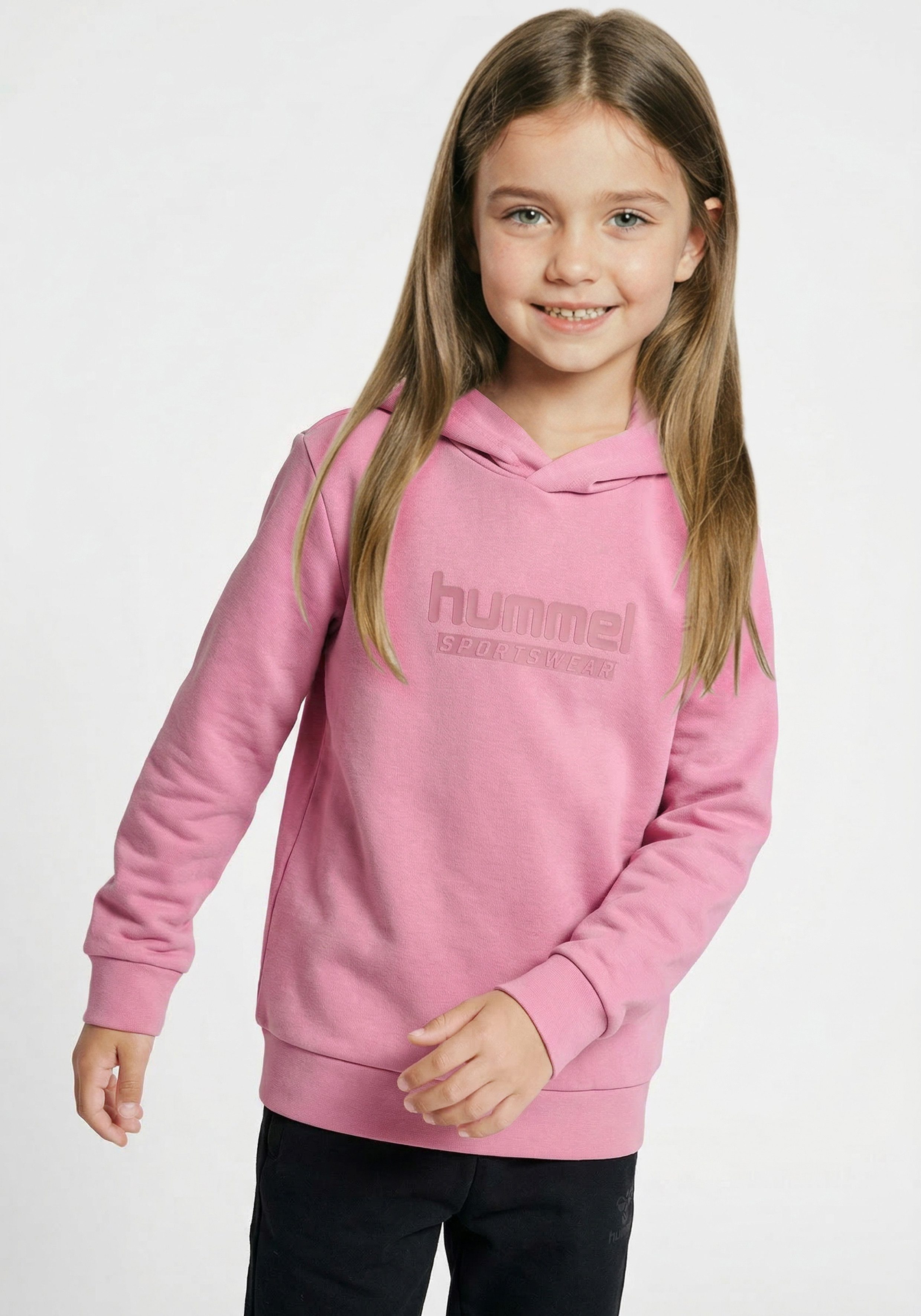hummel Kapuzensweatshirt mit Rundhalsausschnitt