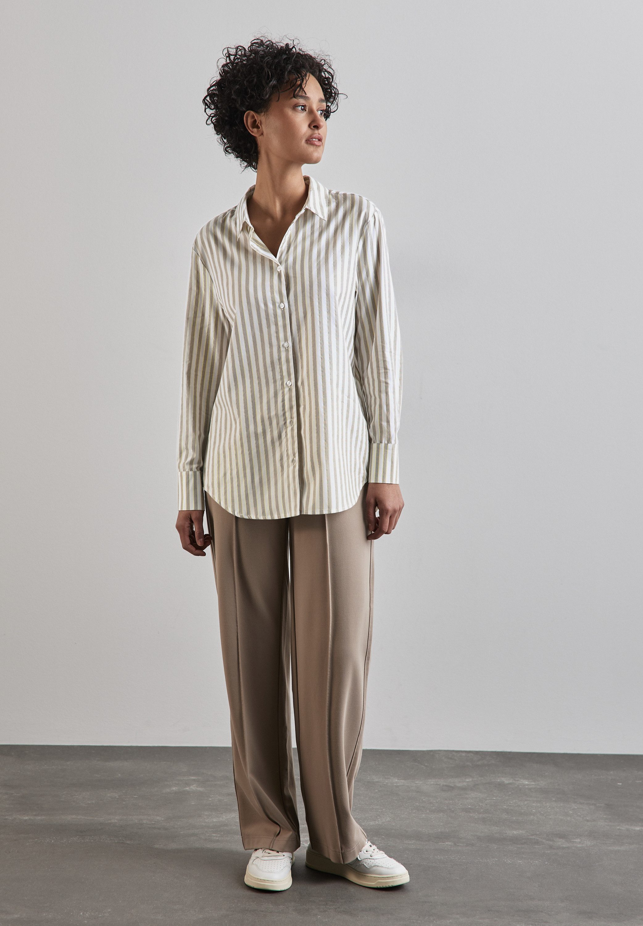 STREET ONE Langarmbluse im soften Baumwoll-Mix