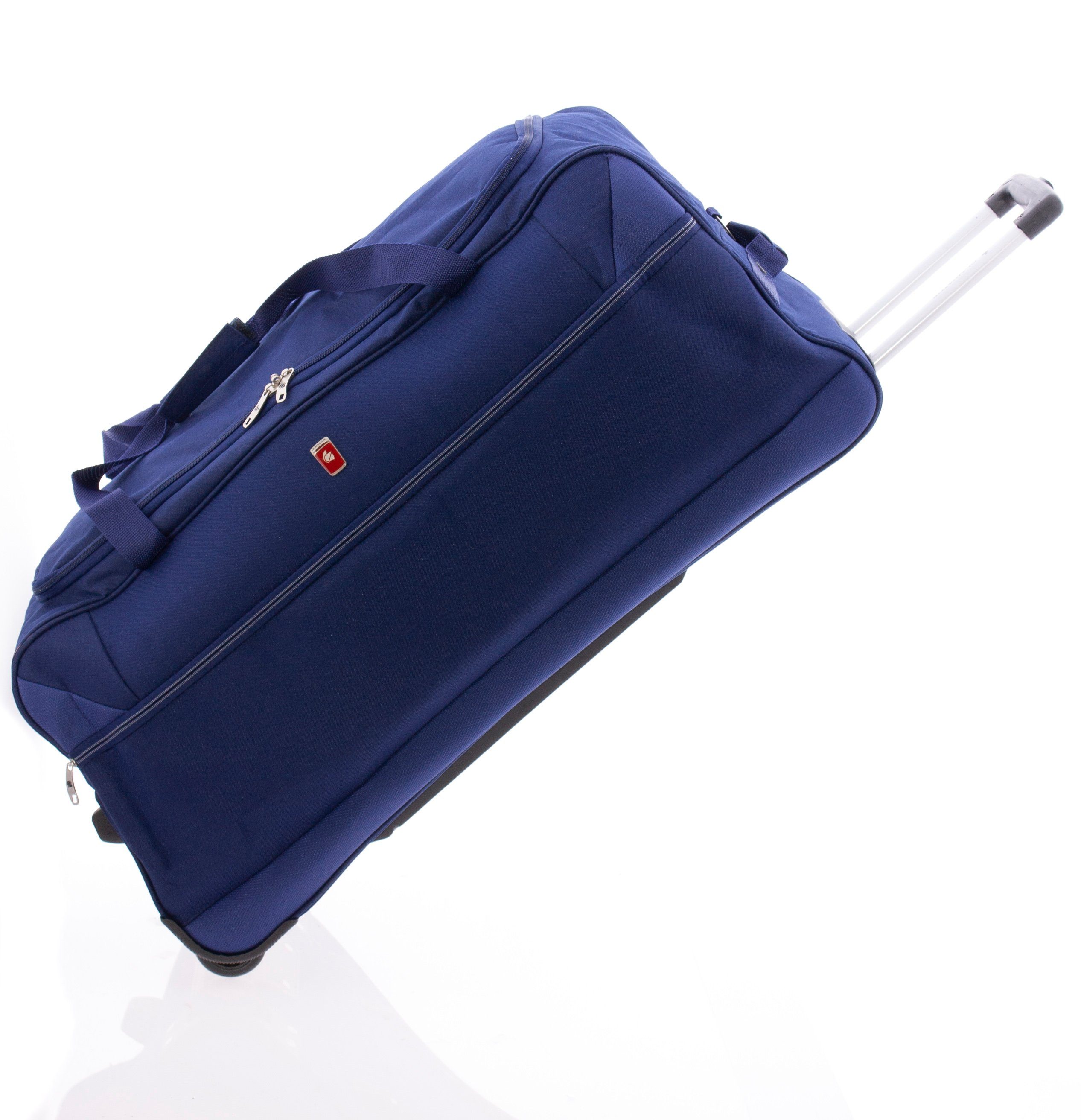 GLADIATOR Reisetasche mit Rollen - JUMBO - 80 cm - 104 Liter - Rollentasche, Trolleytasche, Gewicht: 2,8 kg, Trolley-Reisetasche Sporttasche - blau