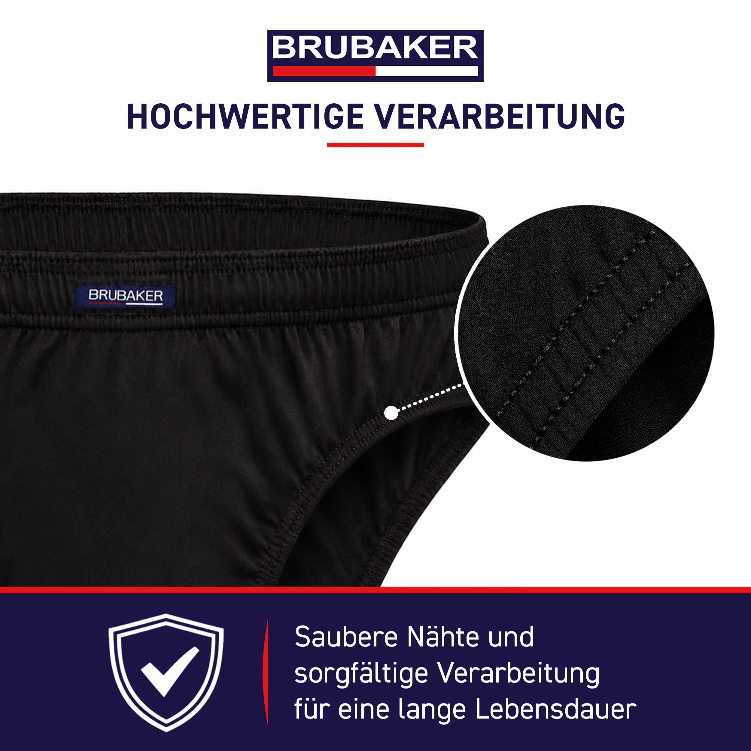 BRUBAKER Slip Herren Unterhose aus Baumwolle (Spar-Pack, 7-St., 7er-Pack) Großpackung Männer Unterwäsche, sehr bequeme Passform – Bild 5 von 5
