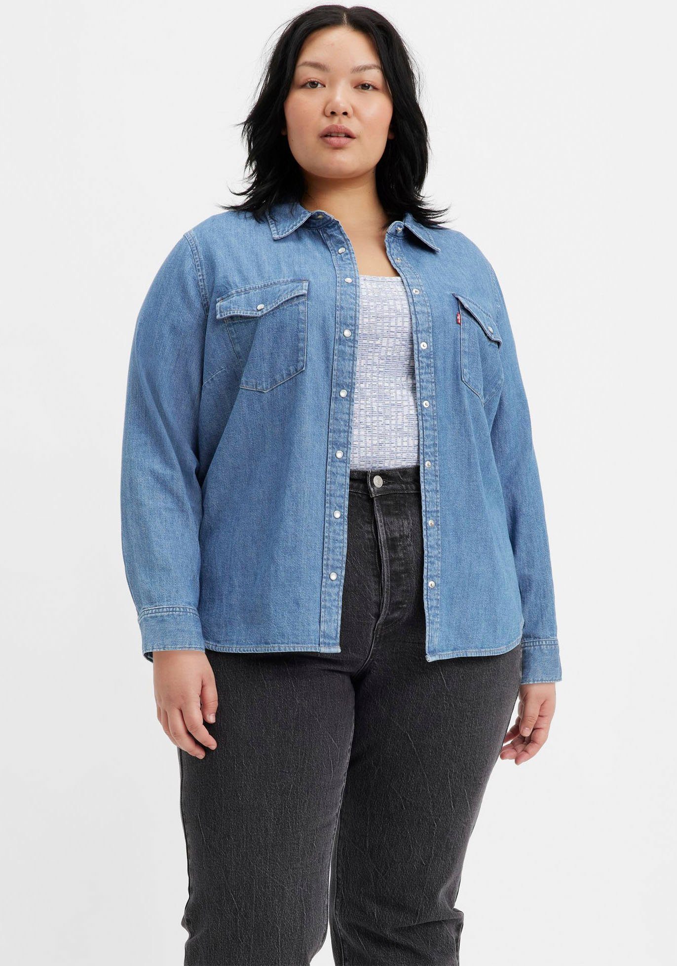 Jeansbluse ESSENTIAL WESTERN