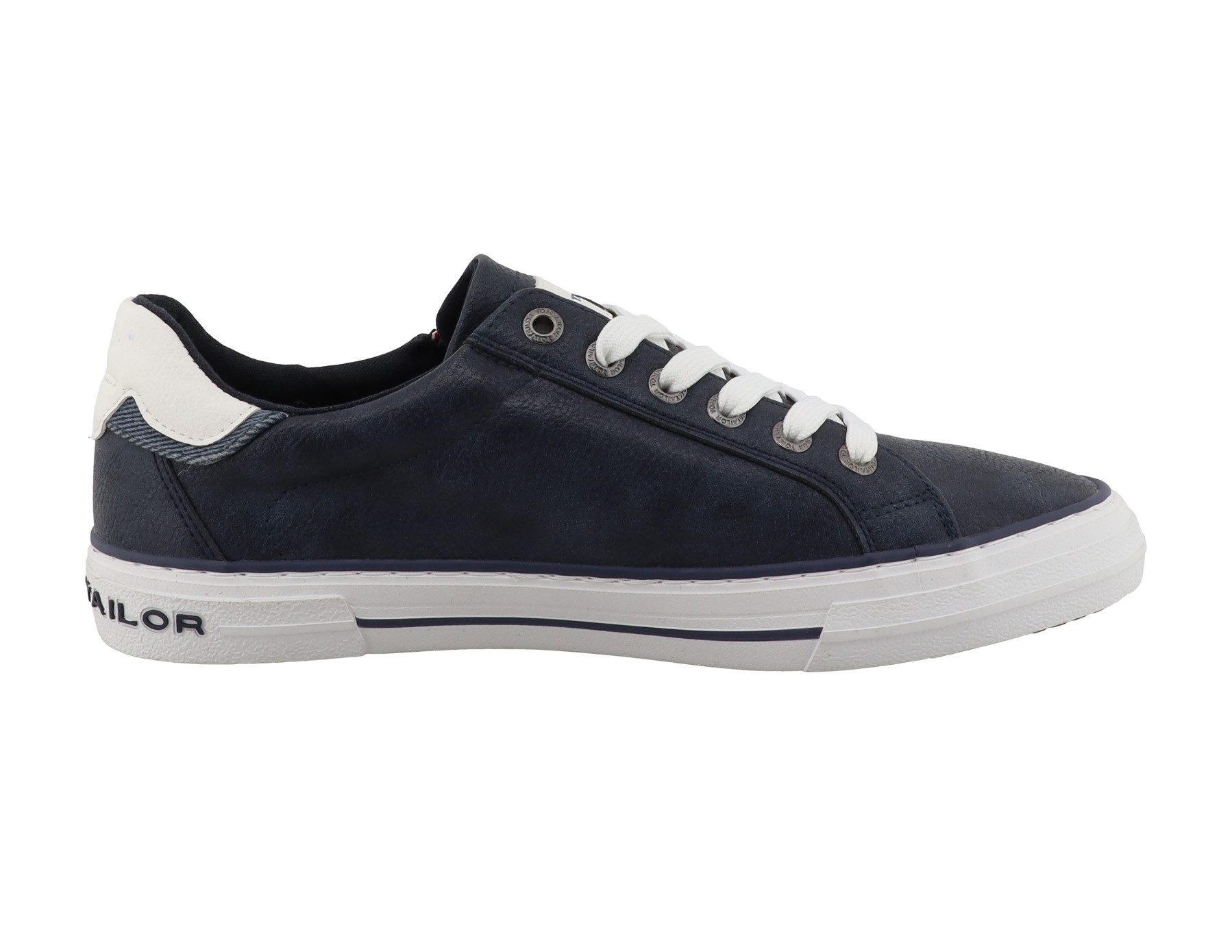 TOM TAILOR Sneaker Freizeitschuh, Halbschuh, Schnürschuh mit Außen-Reißverschluss