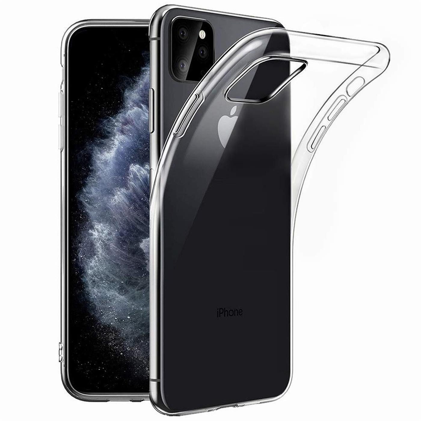 CoolGadget Handyhülle Silikon Handy Hülle Slim für Apple iPhone 11 Pro Max 6,5 Zoll, dünne TPU Schutzhülle Case in transparent / durchsichtig