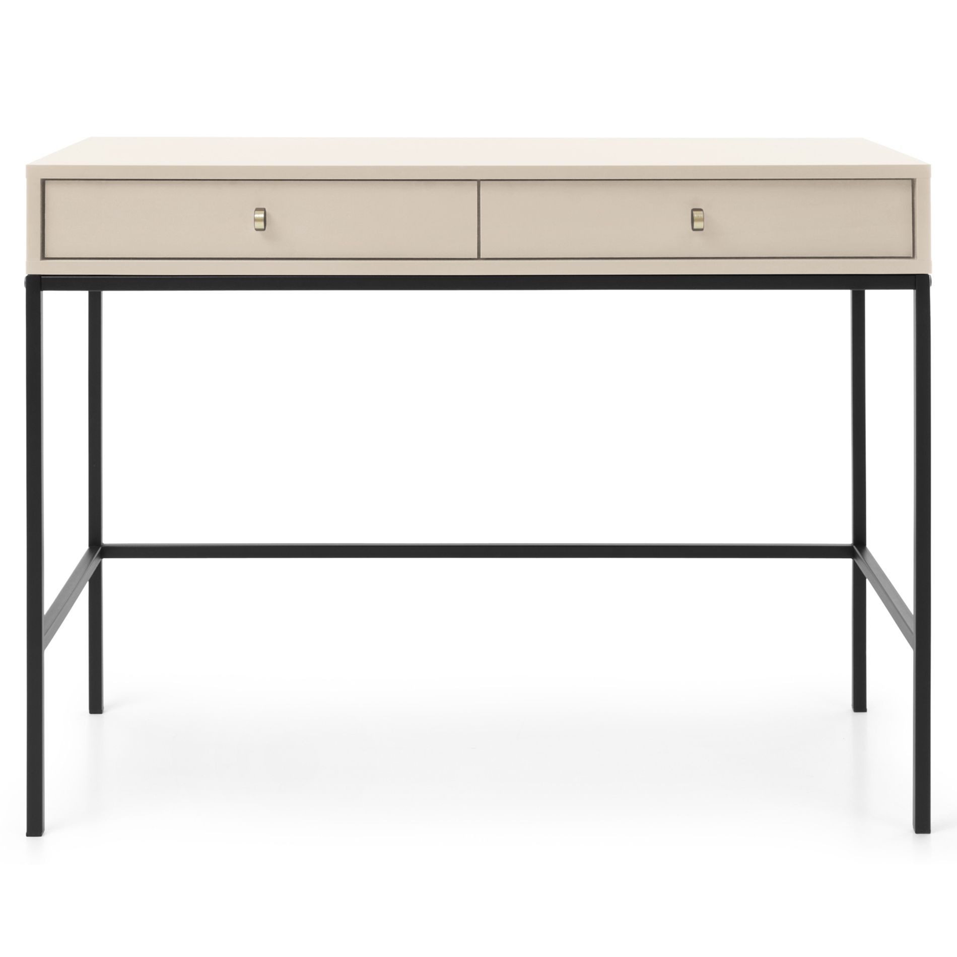 Selsey Schminktisch MONNE, mit 2 Schubladen, goldenen Griffen und Metallges günstig online kaufen