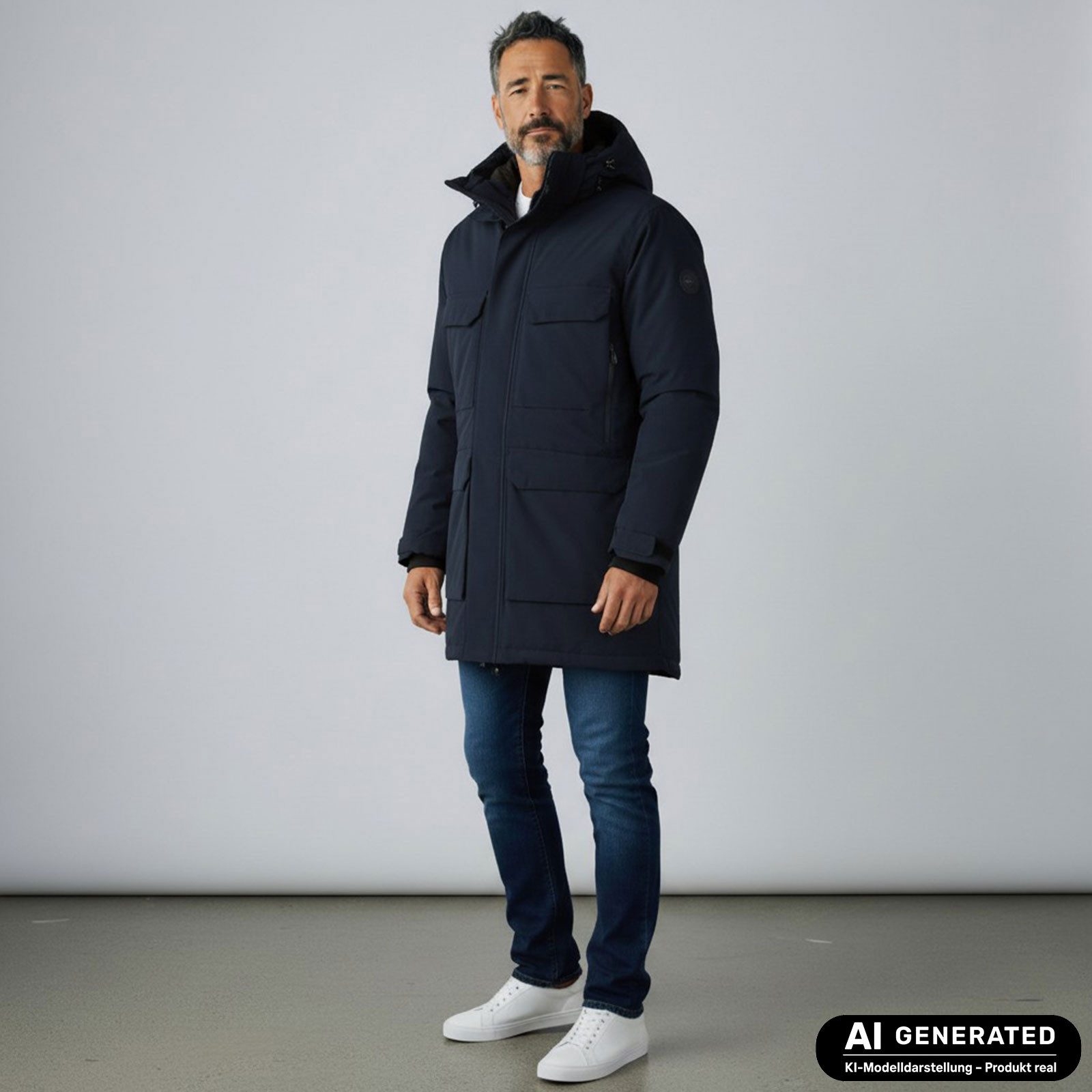 Blue Wave Funktionsjacke Marten Herren Funktionsparka Marten mit Steppfutter - Wasserdichte Jacke – Bild 4 von 5