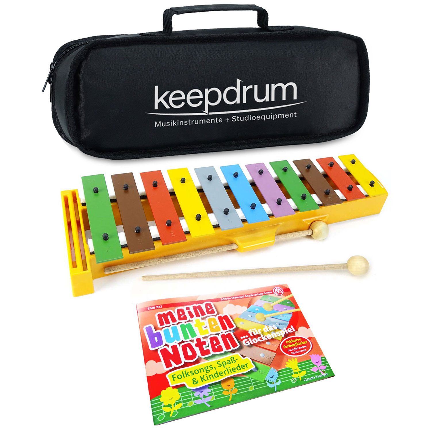 SONOR Glockenspiel Sonor Glockenspiel GS mit Tasche und Liederbuch