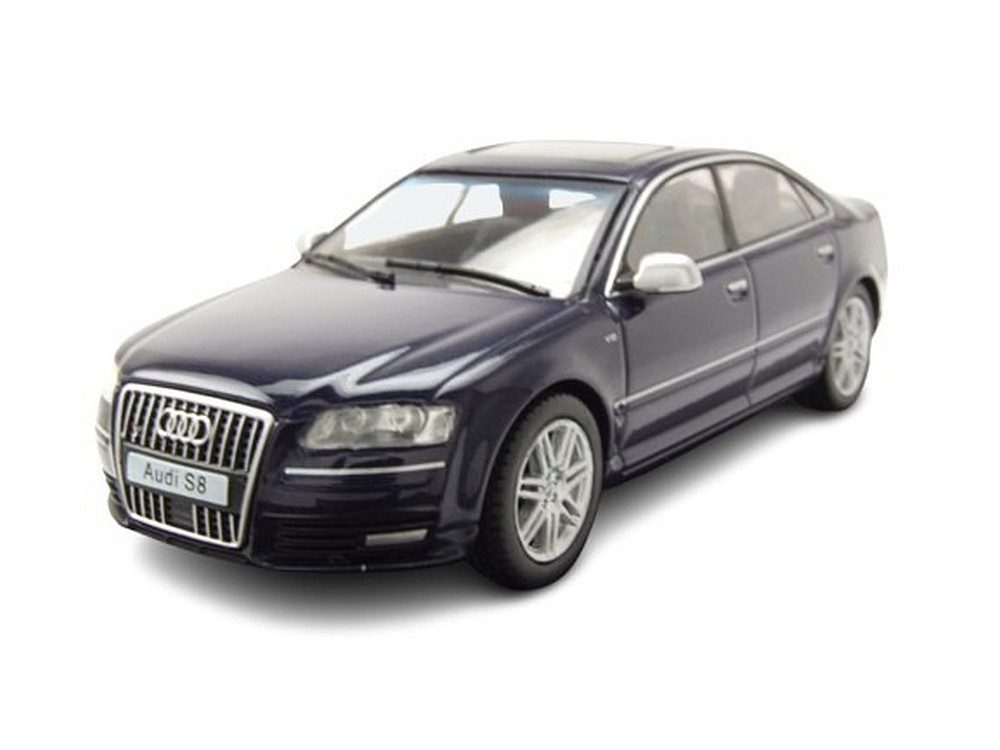 Solido Modellauto Audi S8 D3 2010 dunkelblau, Maßstab 1:43