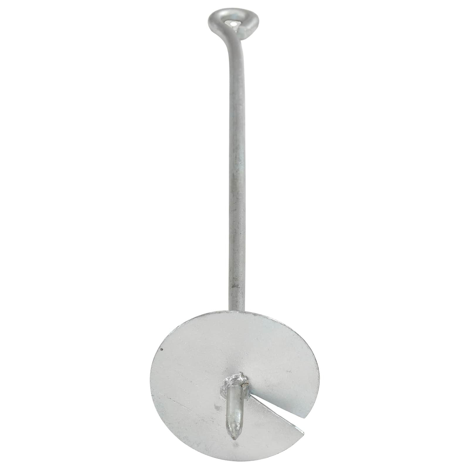 vidaXL H-Pfostenanker Erdanker 4 pcs Silber Ø10 x 60 cm Galvanisiertes Metall, (4-St)