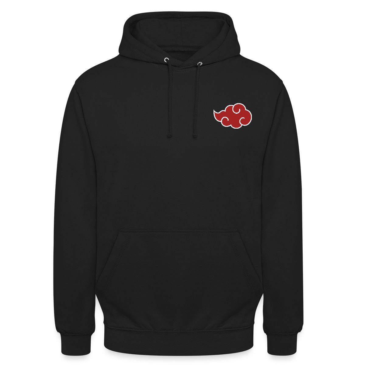 Spreadshirt Hoodie Naruto Shippuden Akatsuki-Wolke Als Brustlogo Unisex Hoodie (1-tlg)