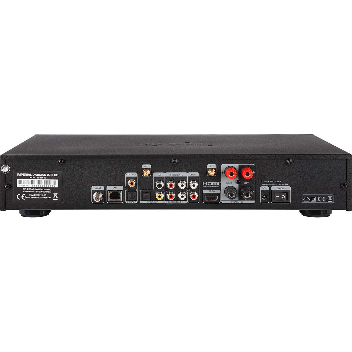 IMPERIAL 22-254-00 Radio (Internet Radio, All-in-One HiFi-System, CD, DAB+, Internetradio, Bluetooth)