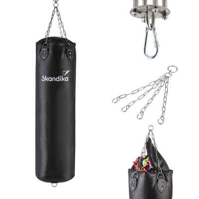 Skandika Boxsack »Boxsack Schwarz«, Punching Bag Vierpunkt-Stahlkette, mit Füllung